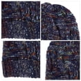 thumbnail image 4 of 1 pieza de gorro de lana, gorro de lana para tejer, gorro cálido, gorro de cola de caballo para mujer, niña, 4 of 5