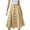 Beige, variant on Pleated Skirt Women's Casual High Waist Solid Flare Long Maxi Skirt,Khaki S