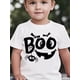 thumbnail image 1 of Halloween T-shirt - Summer Boys' Stylish Short-Sleeve Boo Halloween Letter Element Series Print Outdoor Casual Top, 1 of 6