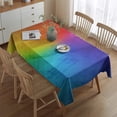 thumbnail image 2 of Colorful Tie Dye Pattern Rectangle Tablecloth 60"x84",Waterproof Polyester Rectangle Table Cloth, Wipeable Spillproof Polyester Tablecloth for Dining, Camping, Indoor and Outdoor, 2 of 5