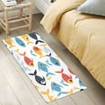 thumbnail image 6 of Bath Mat Soft Plush Non-Slip Absorbent Bathroom Rugs 39"x20" Cartoon Fishes Swimming, 6 of 8