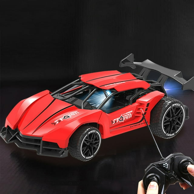 QIPOPIQ Liquidation Jouets de Modèle de Voiture Télécommande à Quatre Voies Garçons Voiture Télécommandée à Grande Vitesse Voiture Télécommandée Rechargeable Voiture Rc Cadeau d'Anniversaire Voiture de Simulation Voiture à Grande Vitesse Jouets pour Garçons