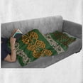 thumbnail image 6 of Irish Soft Flannel Fleece Throw Blanket, Traditional Ornaments Intricate Borders Spiral Antique Art, Cozy Plush for Indoor and Outdoor Use, 60" x 80", Multicolor, by Ambesonne, 6 of 6