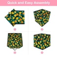 thumbnail image 6 of RATGDN Collapsible Fabric Cube Storage Bin with Double Handles for Living Room Bedroom Office Black - Orange Juice Fruit, 6 of 7