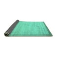 thumbnail image 2 of Ahgly Company Indoor Square Abstract Turquoise Blue Contemporary Area Rugs, 4' Square, 2 of 4
