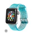 thumbnail image 2 of Luxtrada compatible for Apple Watch 42mm 44mm replacement bands Women Glitter Iwatch Series8/7/6/5/4/3/2/1 Apple Watch SE Silicone Strap "Green", 2 of 11