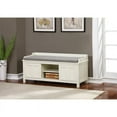 thumbnail image 2 of Riverbay Furniture Banc de Rangement d'Entrée Blanc, 2 of 2