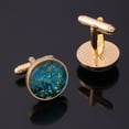 thumbnail image 2 of Gemelos en flor de almendro inspirados en Vincent Van Gogh, color azul, 2 of 3