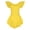 Yellow, variant on Aideaone Girls Ballet Dance Dress Toddler Leotards Ruffle Sleeve Shiny Ballet Tutu Skirt Pink 2-9T