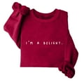 thumbnail image 4 of SwiftWear I'm A Delight Letter Print Sweatshirts for Women Oversized Hoodie Long Sleeve Crewneck Pullover Tops Fashion Fall Tops XL, 4 of 4