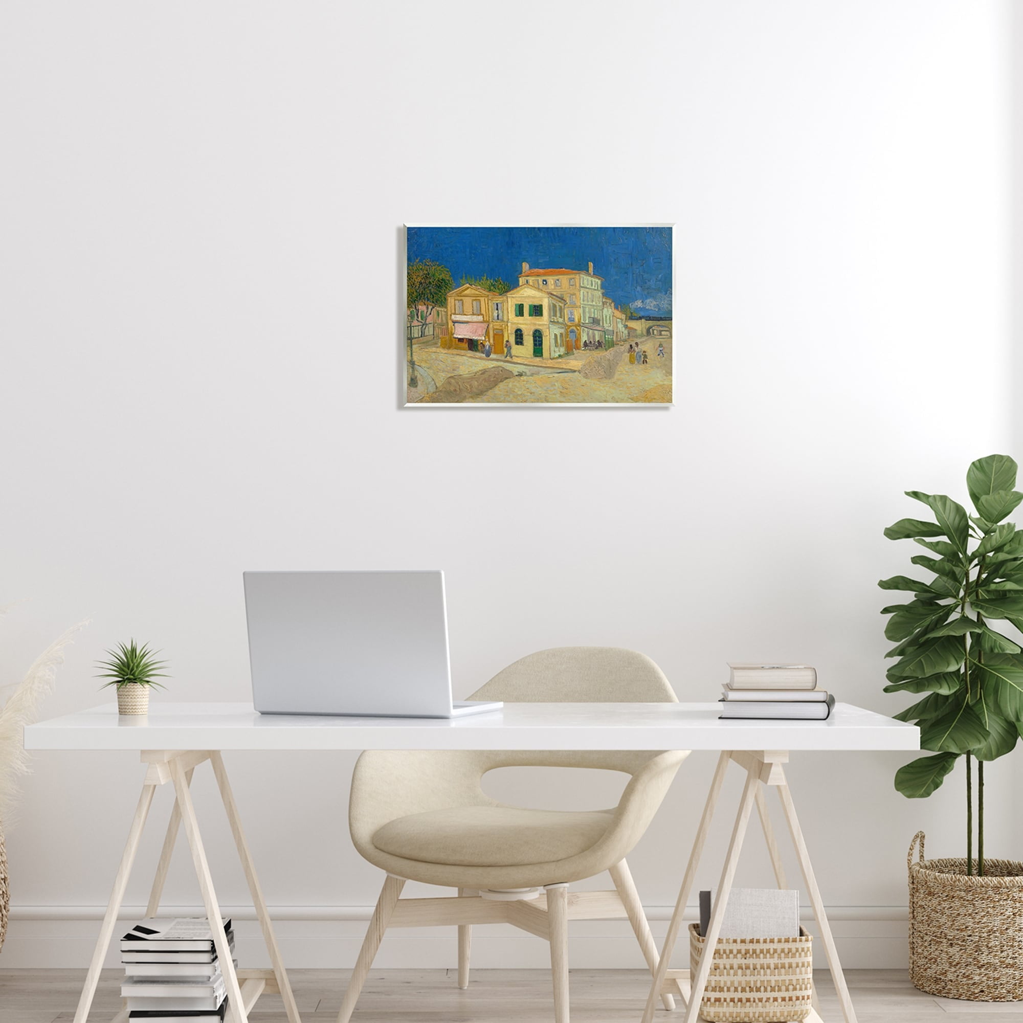 Stupell Industries The Yellow House Vinvent van Gogh Classic Painting Painting Unframed Art Print Wall Art, Design by one1000paintings