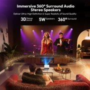 XGODY N6 Pro 1080P Netflix Licensed 700 ANSI Smart Projector with Wifi and Bluetooth,Aspect Ratio16:9 for Home Theater/Outdoor,1.3KG Light Gold,1Count