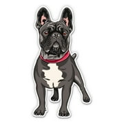 French Bulldog - 3" Vinyl Sticker - For Car Laptop Water Bottle Phone - Waterproof Decal
