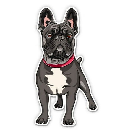 French Bulldog - 3" Vinyl Sticker - For Car Laptop Water Bottle Phone - Waterproof Decal