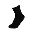 thumbnail image 4 of GZWYHT Ankle Socks,Crew Socks Women's Solid Color 2 Pairs Plush Socks Winter Solid Color Thickened Floor Sleeping Plush Socks Fuzzy Socks,Dress Socks,Cute Socks Black, 4 of 4