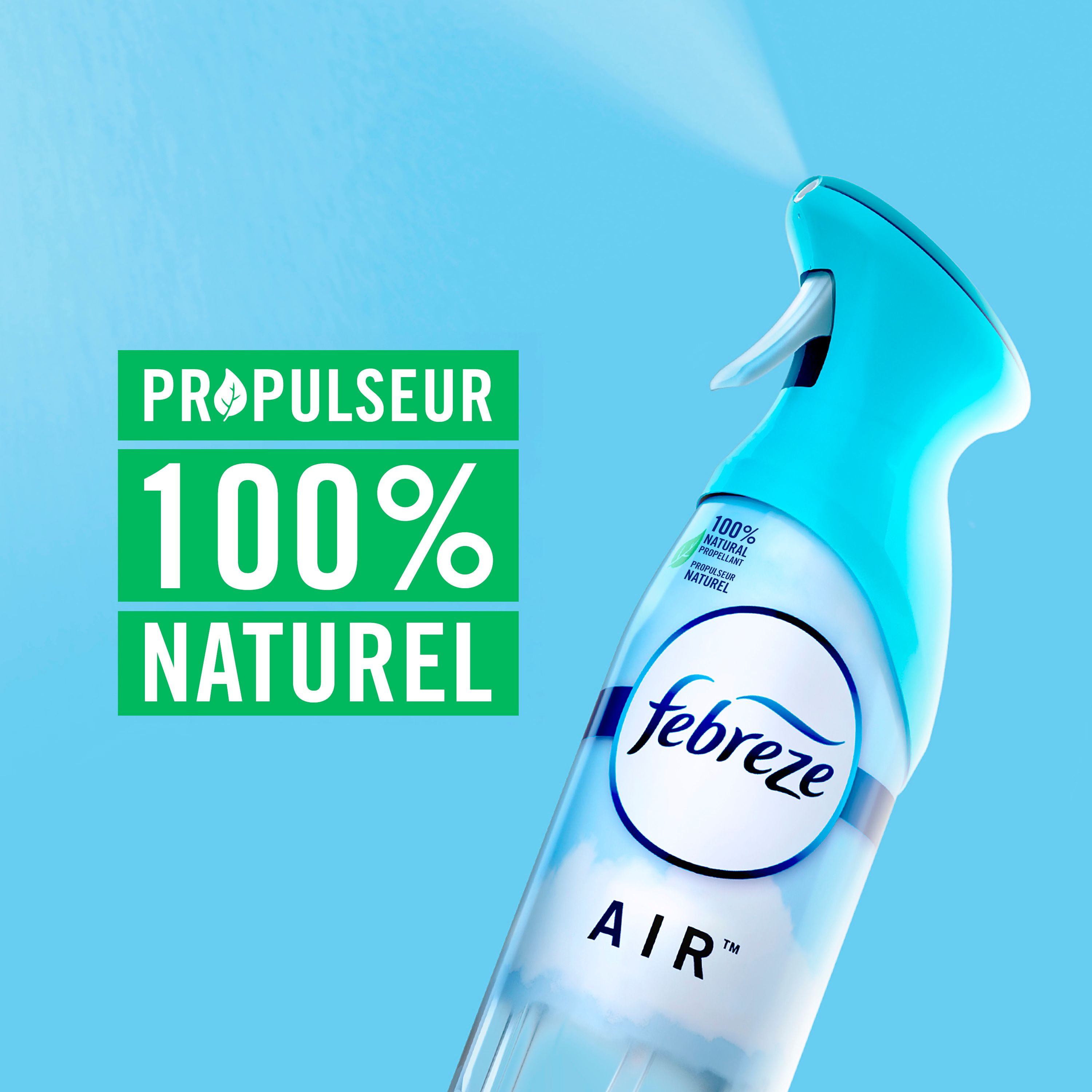 Assainisseur d’air en vaporisateur Febreze, assainisseur d’air pour la maison, parfum Océan, 250g, 2unités 250G