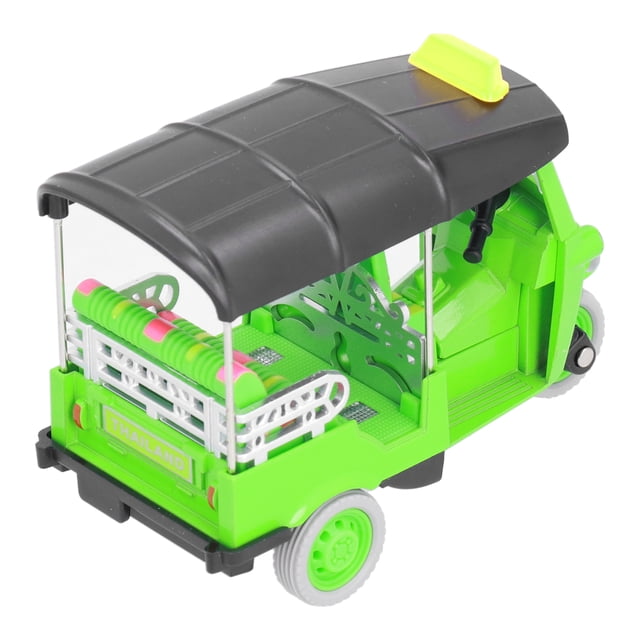 Pull Back Thai Tricycle Toy, Alloy Tuk Tuk Car Model with Design, Retro Vehicle Toy for Kids Aged 3 and Up, Easy Operation Pull Back Car for Children's Play and Collection