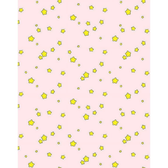 Shooting Stars Removable Vinyl Wallpaper by Barbie - Pink