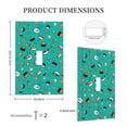 thumbnail image 5 of Kll Sushi Wall Plate,Gloss Finish,Standard Size 1 - 5" X 3", Polycarbonate Thermoplastic,Electric Receptacle Plug Covers, 5 of 8