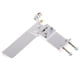 thumbnail image 1 of Eje de diámetro 4mm timón de Metal recogida de agua RC juguetes barco 85 Plata perfke RC Toy Boat Rudder, 1 of 9