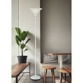 thumbnail image 2 of 70" Height Metal Torchiere in White-Color:White,Finish:White,Material:Glass,Shape:Round,Style:Lifestyle,Wattage:150W, 2 of 2