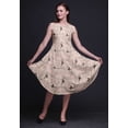 thumbnail image 2 of Bimba Pink Blossom & Goldfinch Bird Women Knee Length Sleeveless Casual Summer Sun Tank Dress-X-Small, 2 of 6