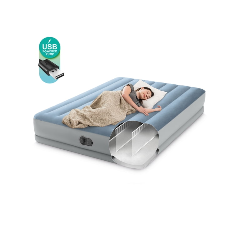 Intex 64159E Queen Dura-Beam Plus Mid-Rise Air Mattress Fiber-Tech
