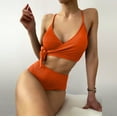 thumbnail image 2 of Conjunto de bikini con estilo para mujer, traje de baño de dos piezas con relleno sólido, ropa de playa OAVQHLG3B Store  lin121212, 2 of 4