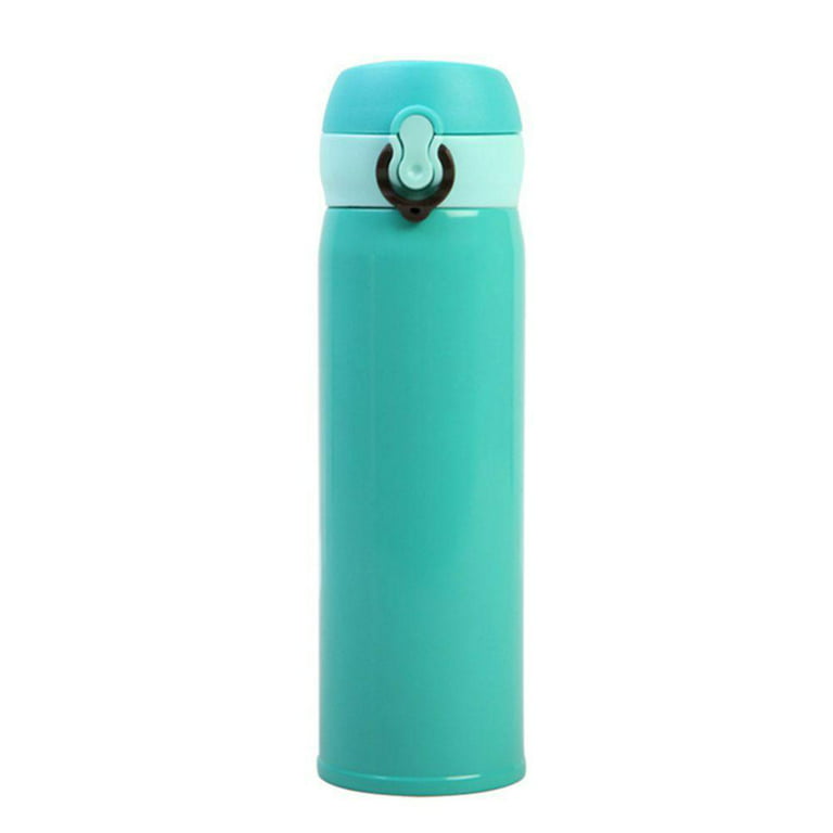  Coffee Thermos Stainless Steel Vacuum-Insulated Water Bottle,  500ml/16.9oz Insulated Bottle with Cup for Hot & Cold Drink Travel Mug  (Green, One Cup): Home & Kitchen