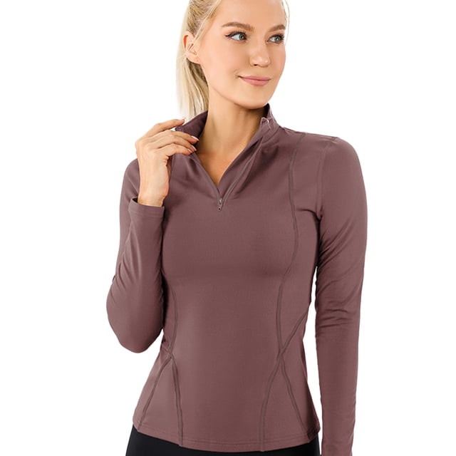 Camisas de entrenamiento de manga larga para mujer con sujetador incorporado, camisetas cortas deportivas ajustadas para correr - Blanco,,M,:;:;