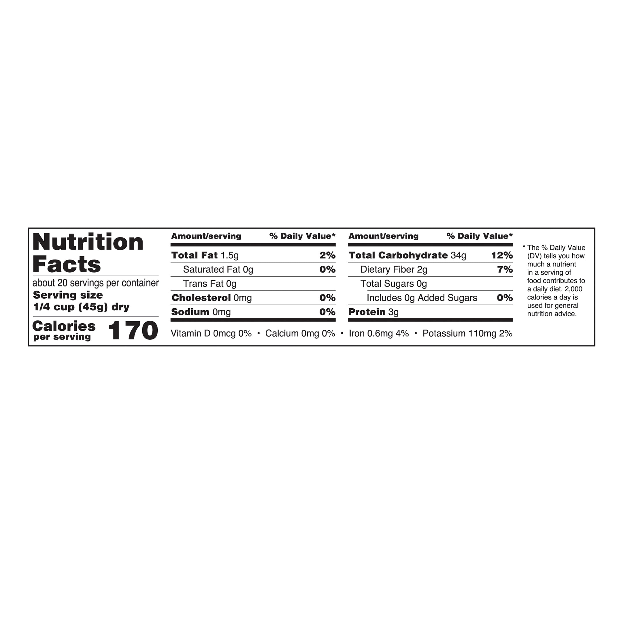 Great Value Natural Brown Long Grain Rice, 32 oz