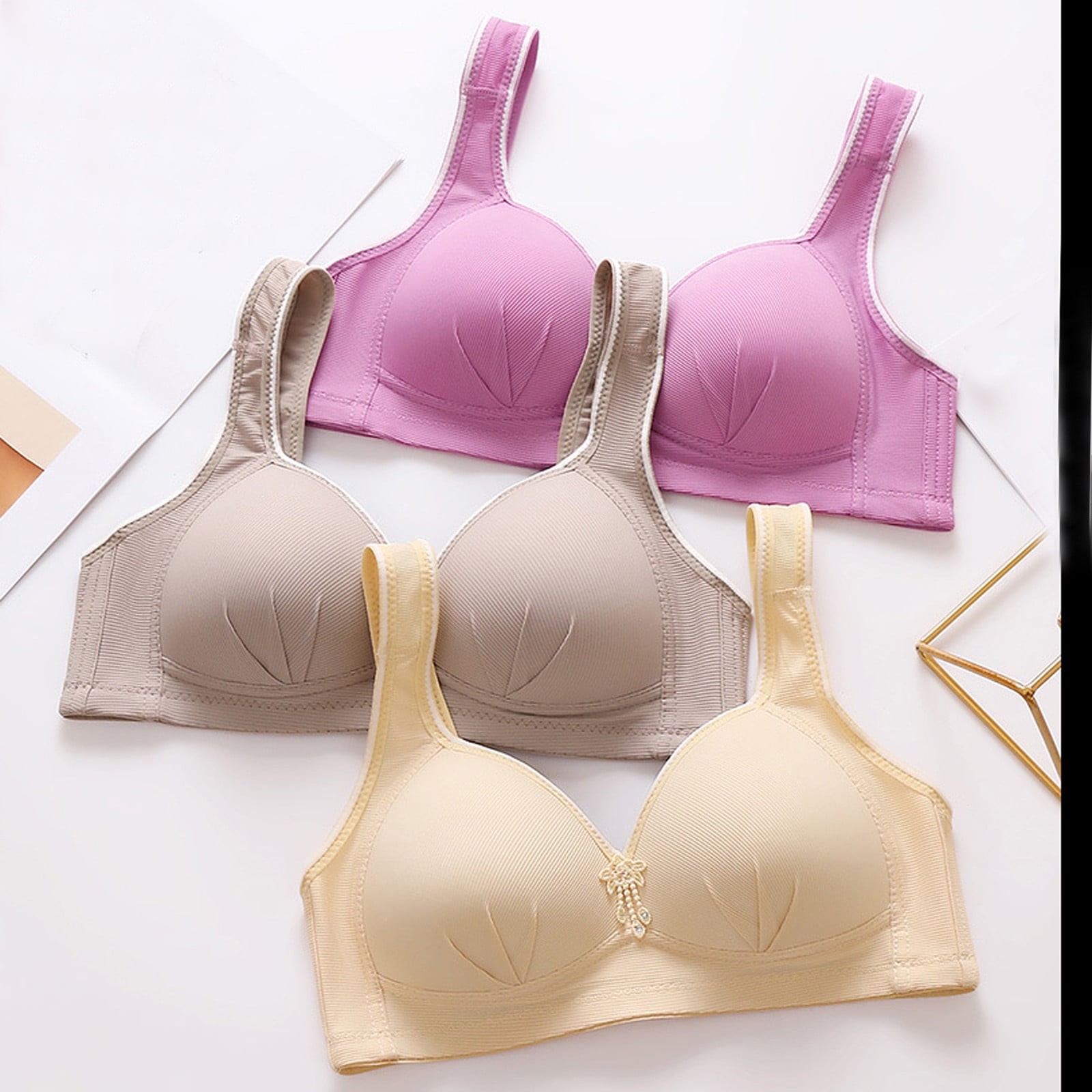 SELONE 2023 Bras for Women Push Up No Underwire Everyday for Sagging  Breasts Breathable Printing Gathered Together Large Size Daily No Rims  Everyday
