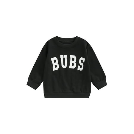 

One opening Toddler Baby Girl Boy SIS/Bubba Letter Print Sweatshirt Crewneck Pullover Tops Sister and Brother Matching Clothes