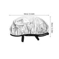 thumbnail image 2 of HAMPPLIES Silver Motorcycle Seat Cover for Motorbike Seat 1Set with Use 53.1x13.4x0.2in, 2 of 8
