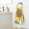 thumbnail image 5 of GZHJMY Yellow Sunflower Bouquet Hand Towels for Bathroom 1OO% Washcloth 2 pcs Face Towel 16 x 28 inch, Absorbent Soft & Skin-Friendly, 5 of 6