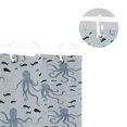 thumbnail image 5 of Yayeee Shower Curtain with Hooks 72"x72" Waterproof Fabric Bathroom Hanging Decor, Blue Octopus Pattern, 5 of 5