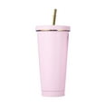 thumbnail image 2 of Water Bottle,Double Layer Stainless Steel Portable Edged Insulation Cup Creative Straw Cup Durable Paint 500ML, 2 of 9