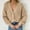 Khaki, variant on Women's Long Sleeve Knit Sweater Open Front Cardigan Button Loose Outerwear Button down Cardigan Sweaters for Women Formal Cardigan Boyfriend Sweater for Women Womens Cardigans Long Sleeve Knit