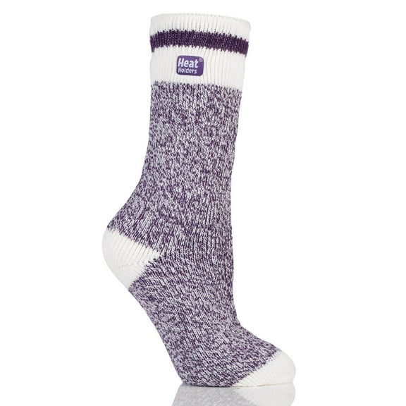 Heat Holders Snowdrop Women's 5 to 9 Purple Crew Sock LH1016PUR