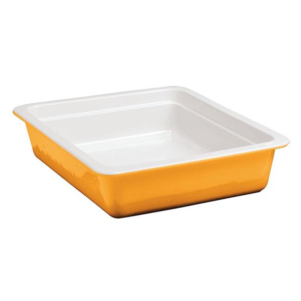 Paderno World Cuisine 44345O06 Porcelain Induction Hotel Pan, Orange