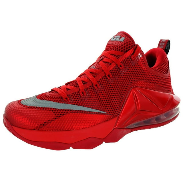 Nike Men's Lebron XII Low Unvrsty Rd/Rflct Slvr/Gym Rd/B Basketball Shoes