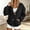 F3-Black, variant on Textilo Women's V Neck Button Down Sweatshirt Jacket Long Sleeve Cardigan Sweatshirt with Pockets Solid Color Coats Fall Spring Comfy Fashion Sport Y2k Clothing,Gray L