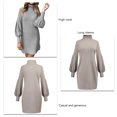 thumbnail image 4 of Vestido casual ajustado, vestido de mujer, vestido corto de cuello alto, vestido de mujer, diseño a prueba de futuro, 4 of 5