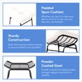 thumbnail image 6 of JUSTLET Outdoor Rocking Chair with Ottoman, Patio Rocker Egg Recliner Chair Indoor Comfy Reading Chair Set, Beige, 6 of 7