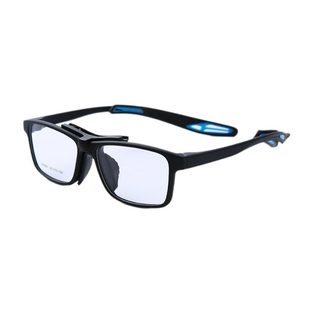 Gafas de baloncesto, gafas deportivas, resistentes, para hombres y mujeres, cómodas, gafas de ráquetbol, gafas protectoras para fútbol y baloncesto Azul