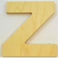 thumbnail image 3 of Package of 1, 6 Inch X 3/4" Thickness Baltic Birch Wood Letter Z in The Arial Font, Thick, Upper Case for Art & Craft Project, Made in USA, 3 of 4