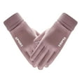 thumbnail image 2 of Winter Warm Gloves under $5! kkbbma Women's Winter Warm Gloves, Fleece Lined Windproof Touchscreen Gloves, Thermal Outdoor Sports Gloves with Non-Slip Grip, Cold Weather Driving Gloves, 2 of 4