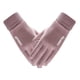 thumbnail image 2 of Guantes de invierno para mujer | Terciopelo forrado de forro polar térmico impermeable | Guantes de abrigo para exteriores engrosados para esquiar, hacer senderismo, correr | Tela de buceo suave, 2 of 4