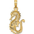 thumbnail image 4 of 14K Textured Seahorse Charm Yellow Gold Material Bold Timeless Glamorous A classic choice for celebrating love and achievement, 4 of 4