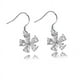thumbnail image 1 of ER Pendientes de flor de circón de cristal de cobre blanco puro para mujer, pendientes largos y simples brillar Electrónica, 1 of 5